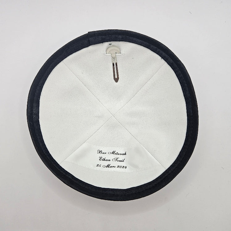 Black Velvet High Pile Kippot