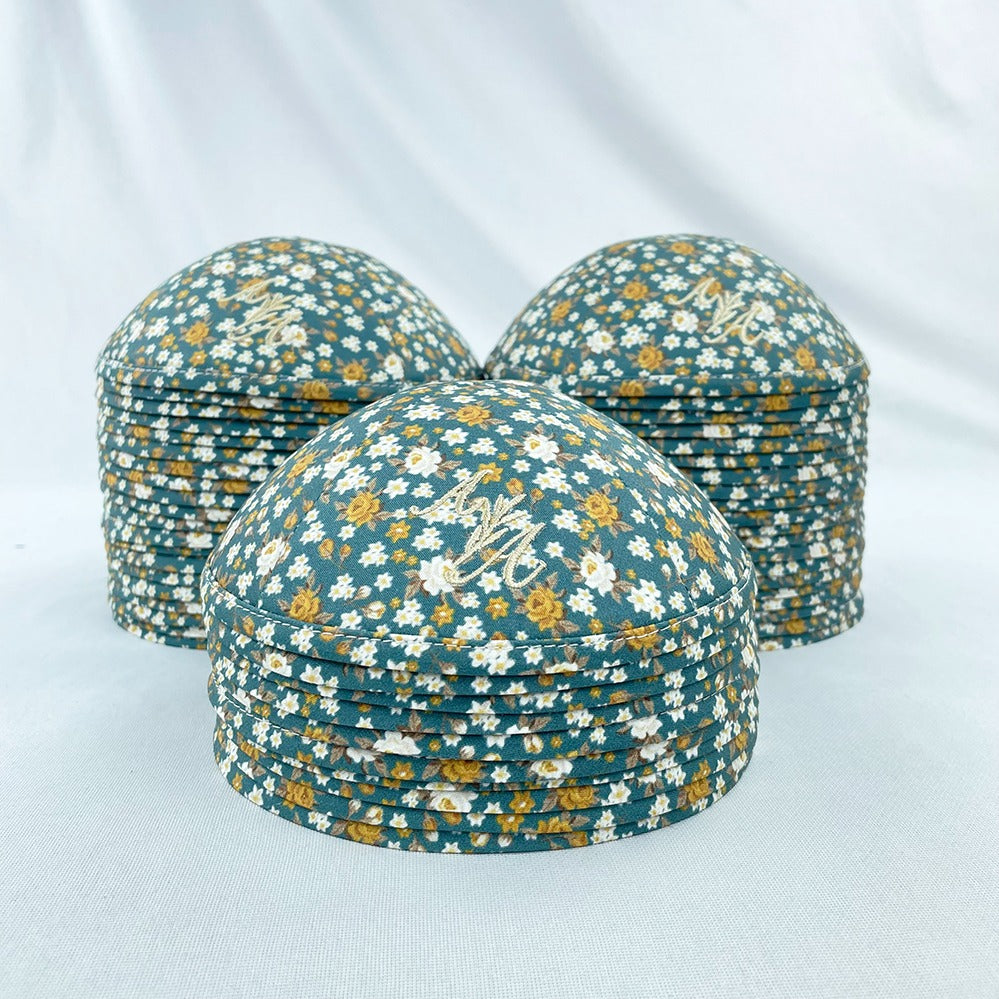 Beige & Green Botanic Print