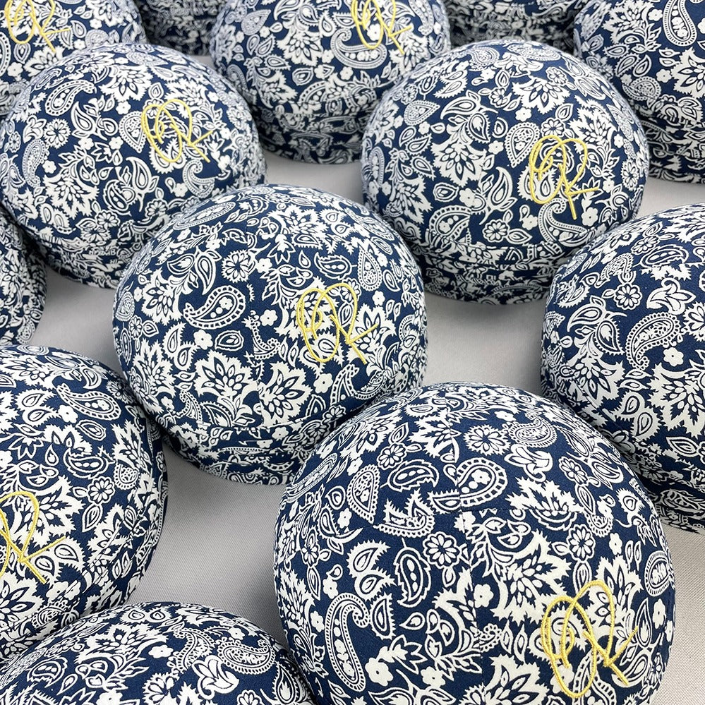 Navy Paisley