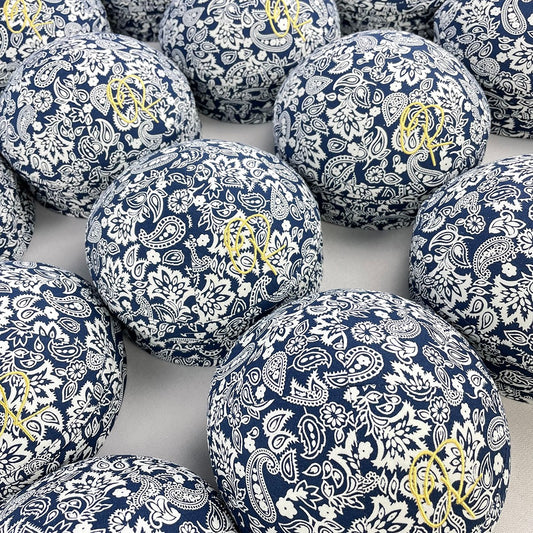 Navy Paisley